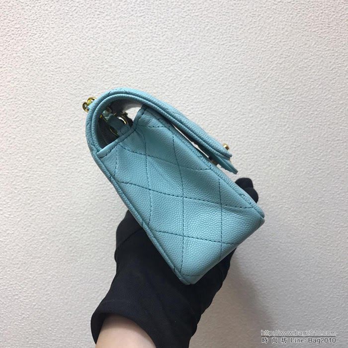 CHANEL香奈兒 独家背景实拍 cf经典1116#mini款 最顶级版本 最新细球纹原厂小牛皮 纯钢五金 時尚百搭 鏈條單肩斜挎包  Cco1143